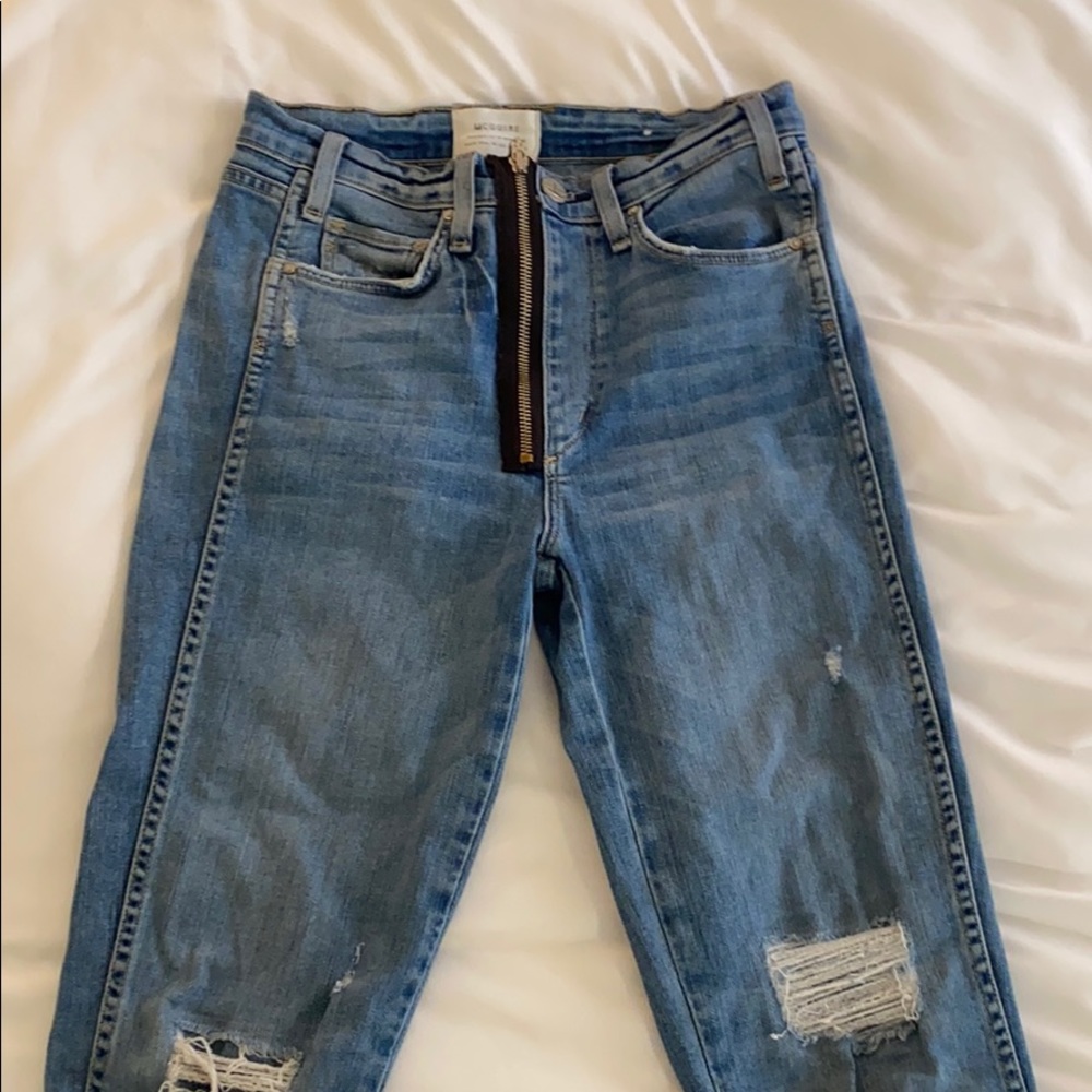 McGuire cropped, ripped jeans (high-rise)